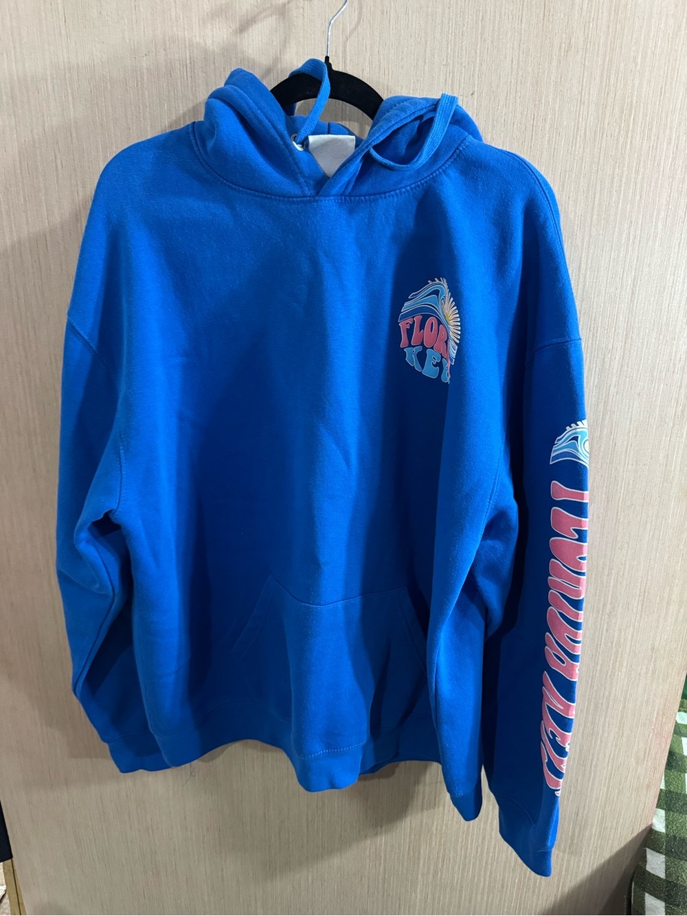 Pacific & Co Royal Blue Florida Keys Graphic Pullover Hoodie Size XL